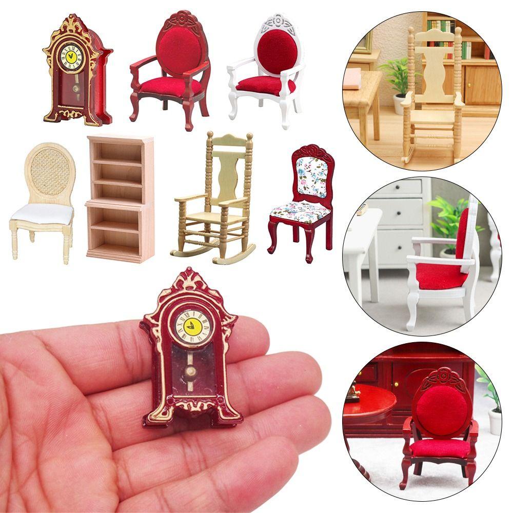 SUSANS Bàn Gỗ Chất Lượng Cao Trang Trí Nhà Búp Bê Tỉ Lệ 1 / 12