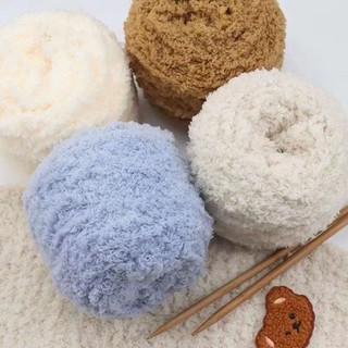 100g 3 sợi cashmere san hô / sợi lông chồn cashmere len để dệt kim móc DIY dệt tay