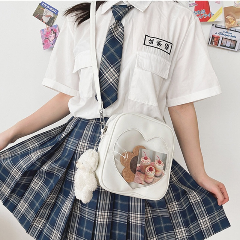 Túi Đeo Chéo Trong Suốt Phong Cách Nhật Bản