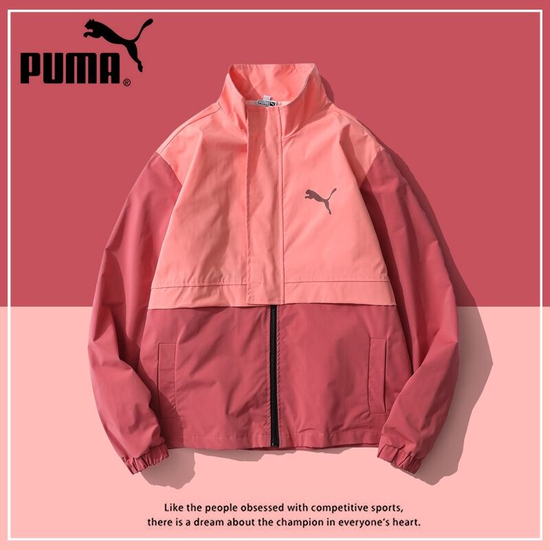 Áo Khoác Thể Thao Puma 100% Chống Gió Thiết Kế Cổ Đứng Đơn Giản Thời Trang Unisex