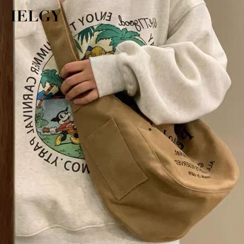 Túi Xách canvas Sức Chứa Lớn Phong Cách retro Mỹ Thời Trang Dành Cho Nữ