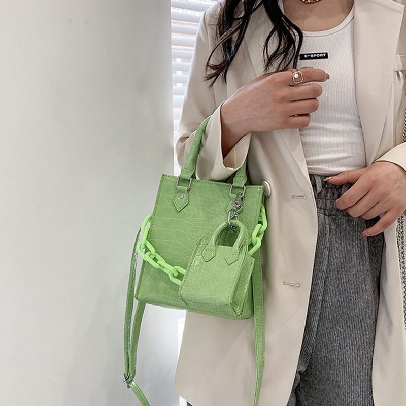 Túi Đeo Chéo Nhỏ Họa Tiết Vân Đá Thời Trang Cho Nữ