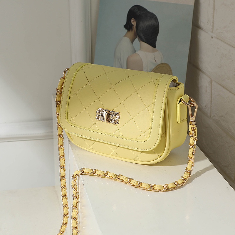 Túi đeo chéo IELGY dáng nhỏ hình thoi phong cách Hàn Quốc ngọt ngào cho nữ