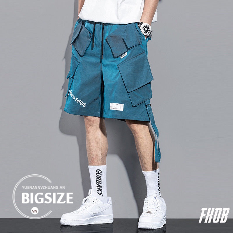 Quần short nam kaki Bigsize Quần đùi dáng suông ngố túi hộp cạp chun lưng thun mùa hè Phong cách Hàn Quốc Thời Trang cao cấp đẹp