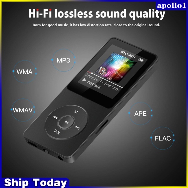 Máy Nghe Nhạc Mp3 Kết Nối Bluetooth Không Thấm Nước Siêu Mỏng Kiêm Đài Fm / Máy Ghi Âm Mp3 Cho Học Sinh