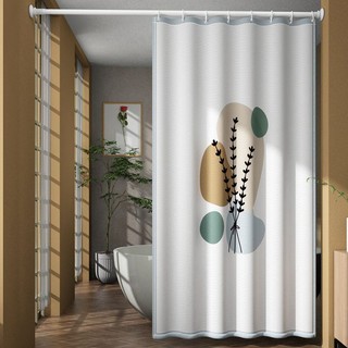 Rèm Cửa Nhà Tắm Chất Liệu Polyester Dày Dặn Chống Thấm Nước Tiện Dụng