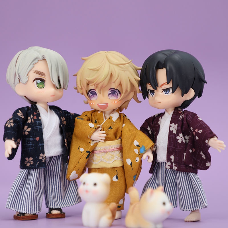 Mô Hình Búp Bê Yukata Mặc Kimono ob11 Tỉ Lệ 1 / 12 Bjd9 DDF