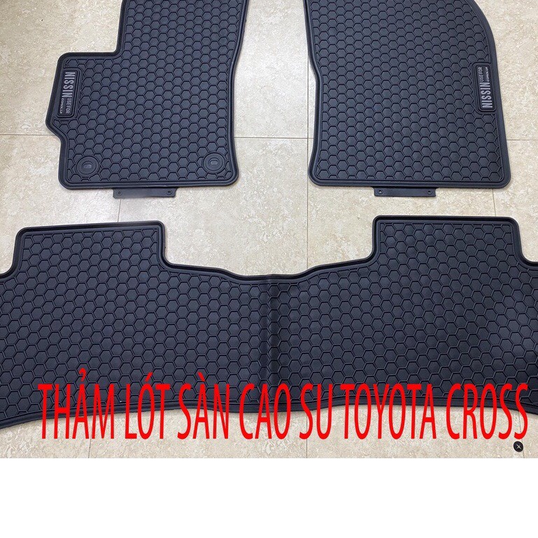 Thảm Lót Sàn Cao Su 3D Xe Toyota Cross 2020-2022 Hàng Cao Cấp, Không Mùi