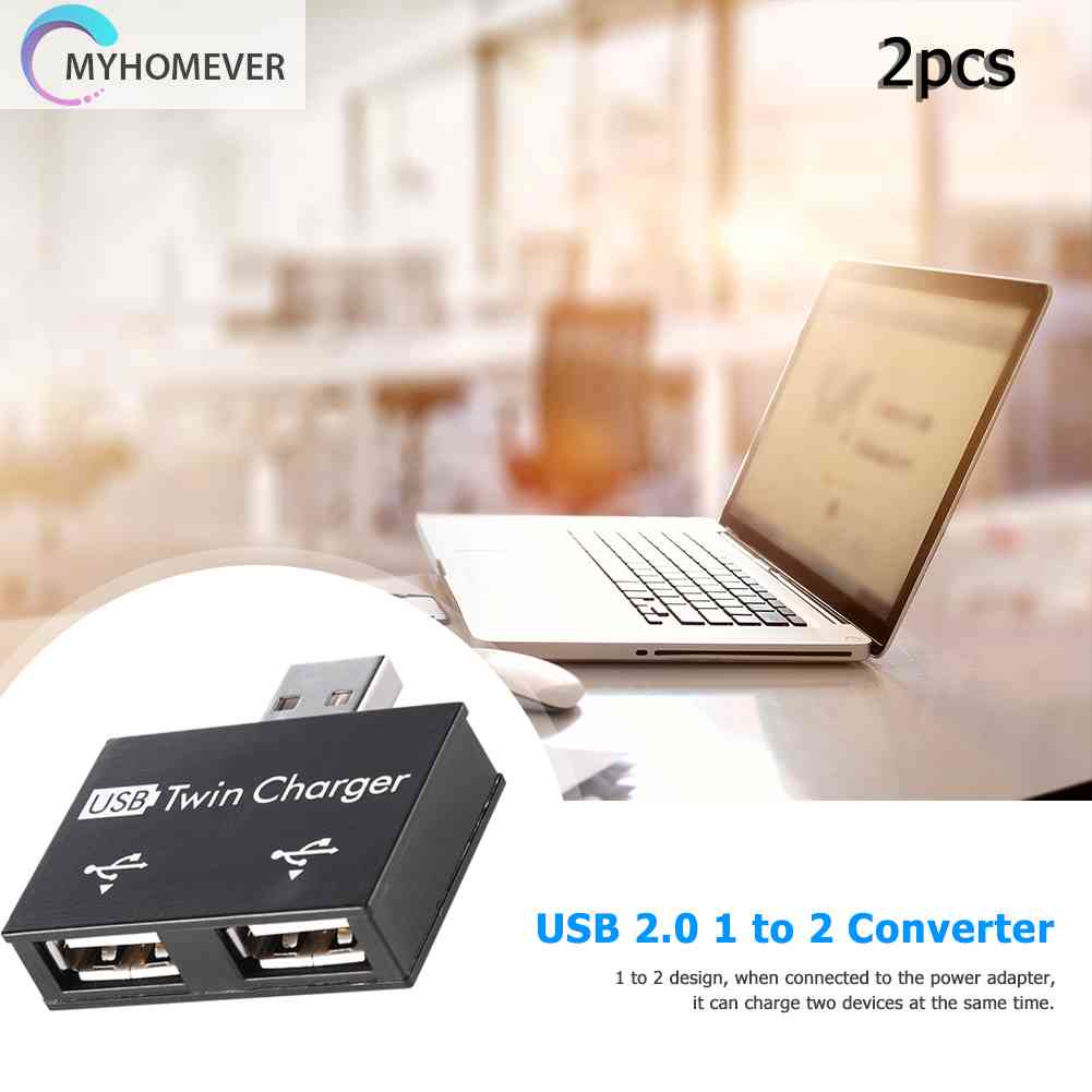 Bộ 2 Đầu Chia 2 Cổng USB 2.0 Tiện Dụng