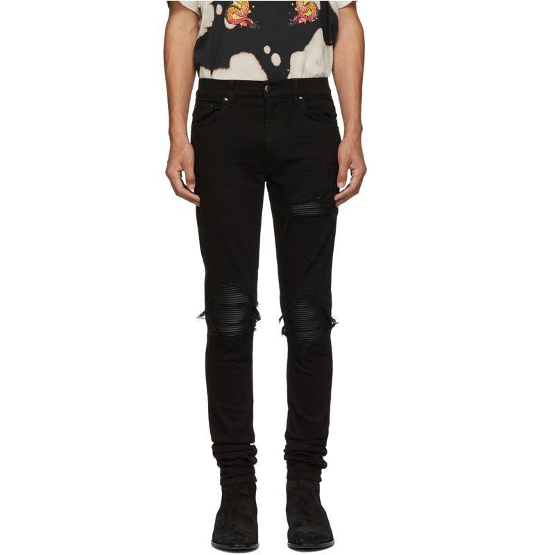 Sách Đường Phố Cao Cấp Mx1fog Với Da Skinny slp Quần Jean Cắt Rách Dáng Ôm Co Giãn Phiên Bản Cắt Thẳng Dành Cho Nam