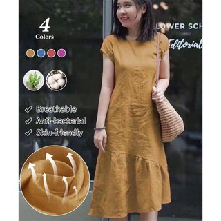 Đầm cotton Lanh Thủ Công Nhiều Màu Sắc