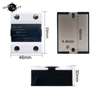 sunnyheart BRM-40VD 40A 0-10V DC Input 0-250V AC Load Solid State Relay Voltage Regulator