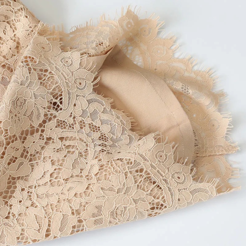 Quần Lưng Cao Phối Ren Hoa Thiết Kế Dáng Rộng Thoải Mái