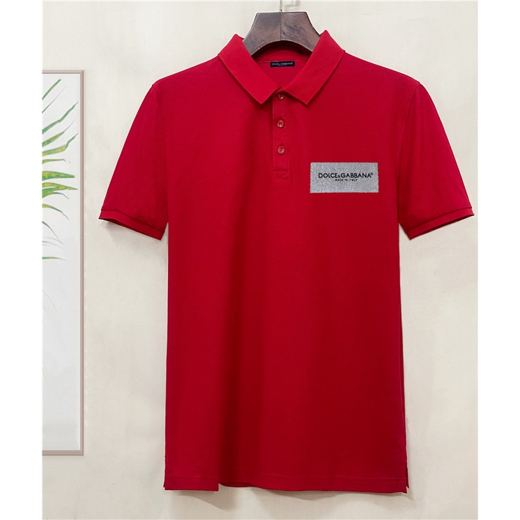Áo Thun polo Nam D0LCE & GABBA Ngắn Tay Thêu Chữ Size S-4XL