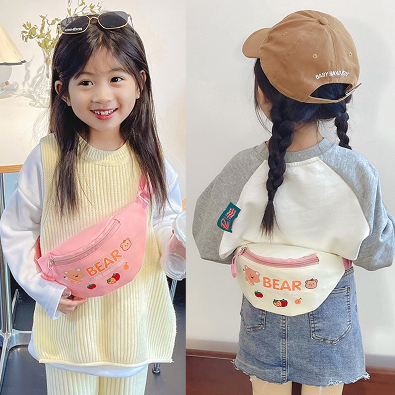 Túi Đeo Chéo Họa Tiết Hoạt Hình Trọng Lượng Nhẹ Thời Trang Mùa Hè Cho Bé Gái