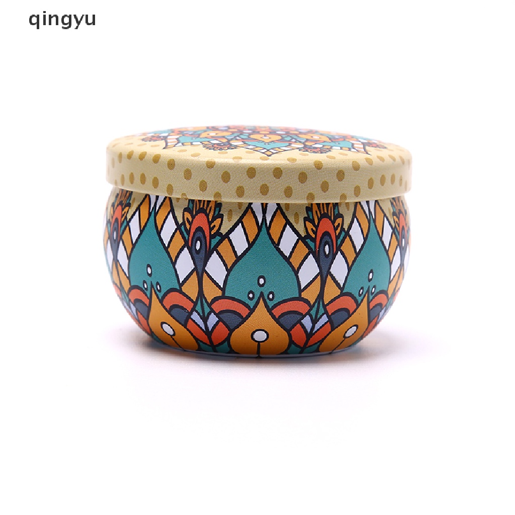 Hộp Thiếc Đựng Trà / Kẹo In Hoa Kiểu Retro Xinh Xắn