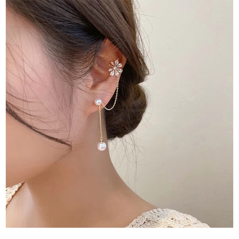 Bông Tai Dạng Kẹp Hình Hoa Tinh Tế Sang Trọng Cho Nữ 2023