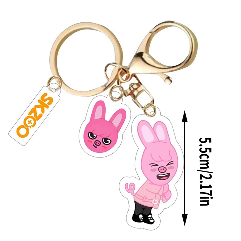 1 Móc Khóa Acrylic Chất Lượng Cao In Hình Nhóm Nhạc Stray Kids