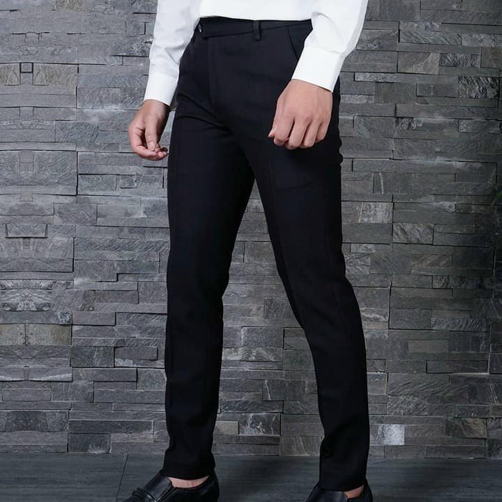 Hình đúng màu - Quần tây xanh đen SLIMFIT UnderNess  -  from dáng cực chuẩn  -  màu quần vải co giãn chuẩn men  -  QVUN1