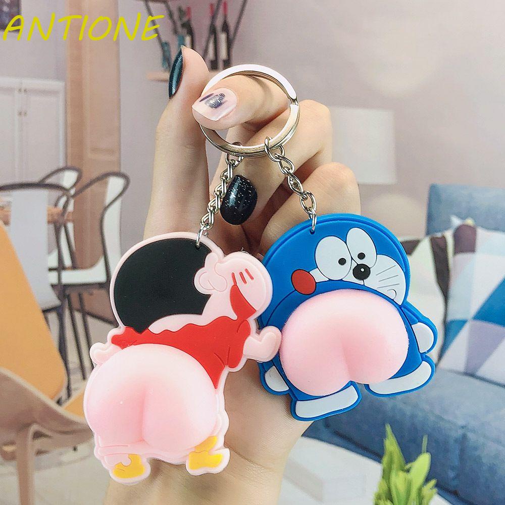 Móc khóa kiểu cậu bé bút chì Shin/ Doraemon dễ thương