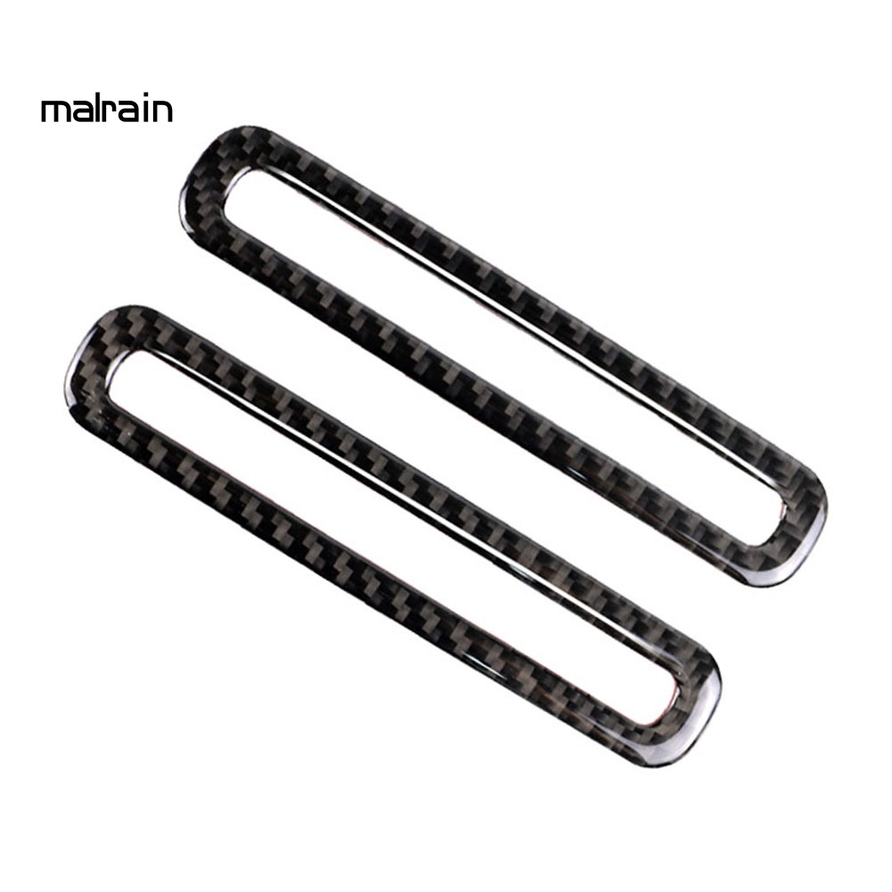 1 Cặp Miếng Dán Trang Trí Lỗ Thông Khí Cửa Xe Hơi Ford Mustang Bằng Sợi Carbon