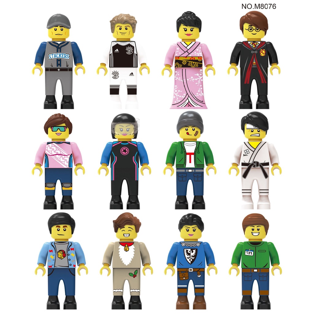 Set 12 Mô Hình Mô Phỏng Người Chơi Thể Thao