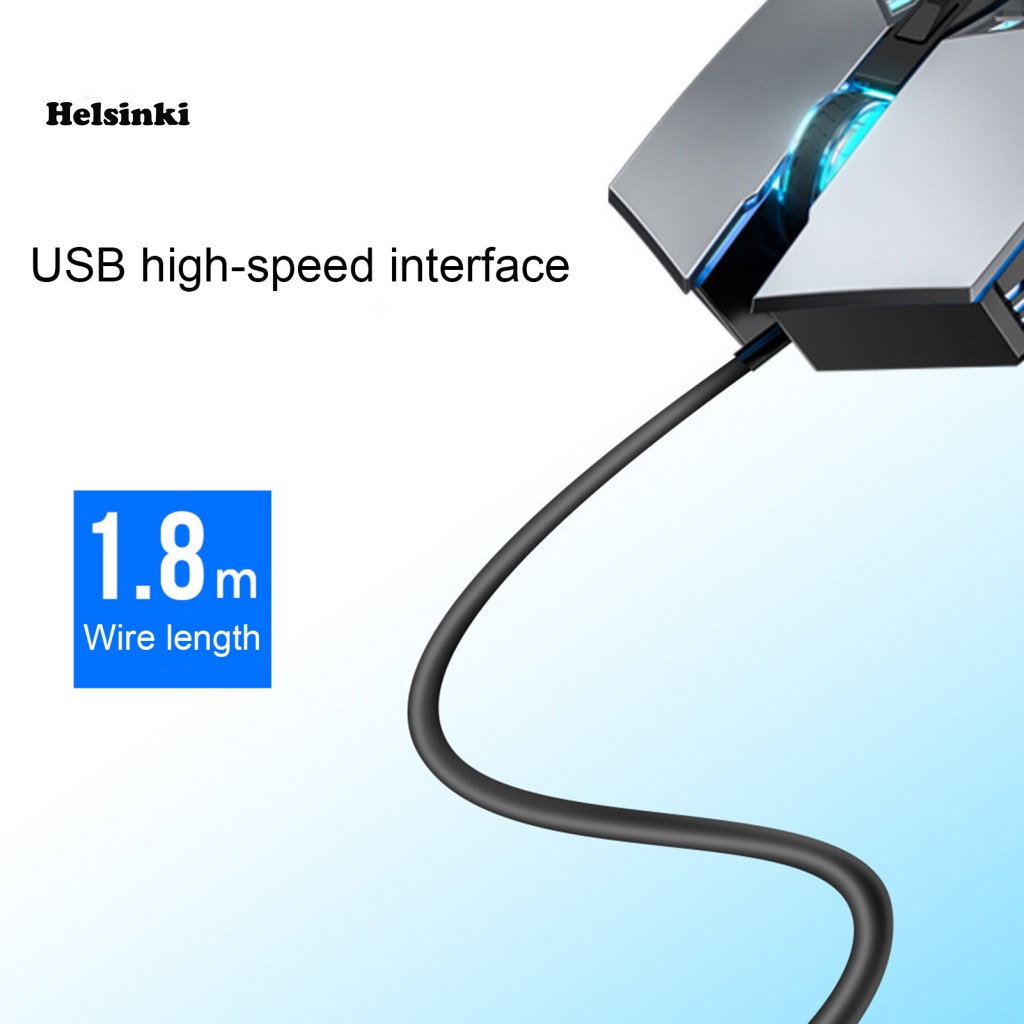 Chuột Quang Chơi Game Có Dây Cáp 1.8m Độ Nhạy Cao