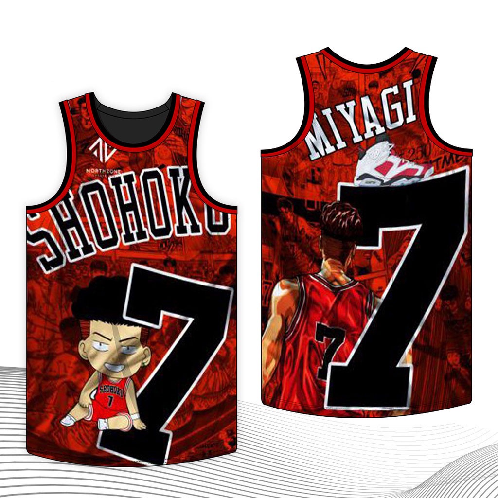 Áo Bóng Rổ NBA Jersey Cho Nam Giới (Áo Sơ Mi Sublimation Shohoku / Ryonan)