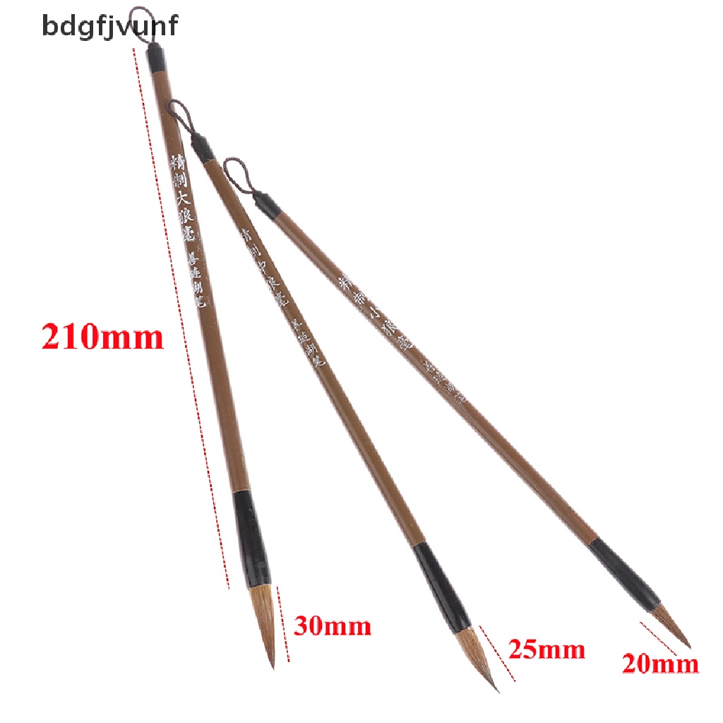 Set 3 Bút Lông Viết Thư Pháp Trung Hoa