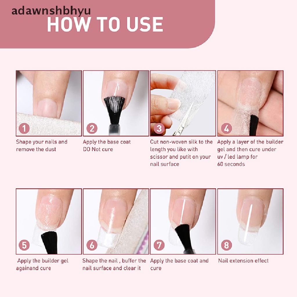 Gel Nối Dài Móng UV Nhanh Chóng Dung Tích 8ml adawnshbhyu