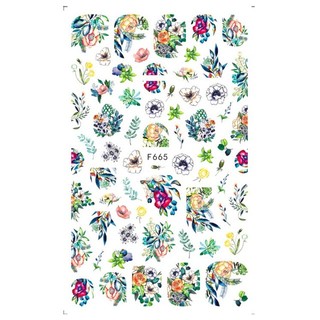 Sticker Dán Móng Hình Hoa Bướm 3d