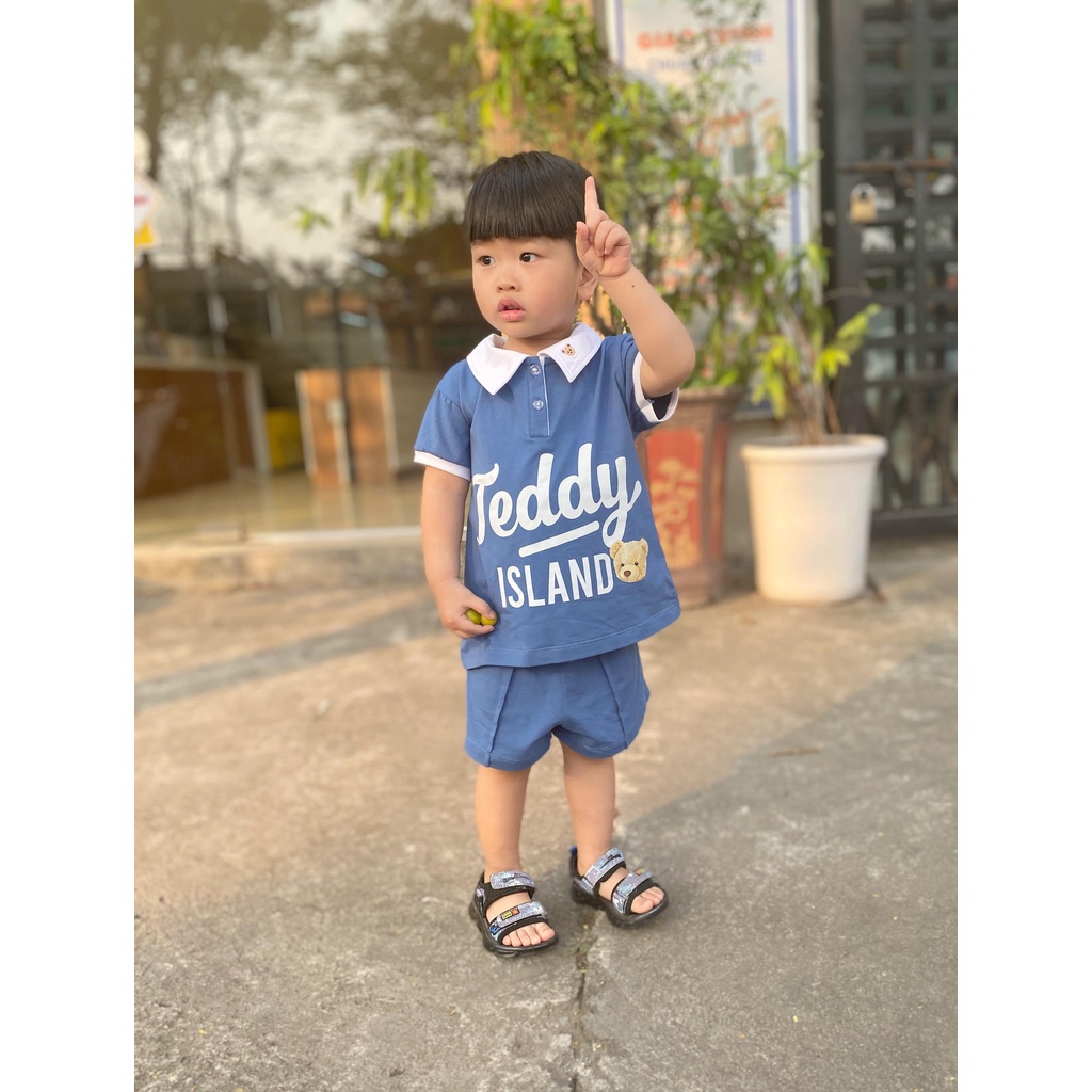 Set polo bé trai đi học lịch sự