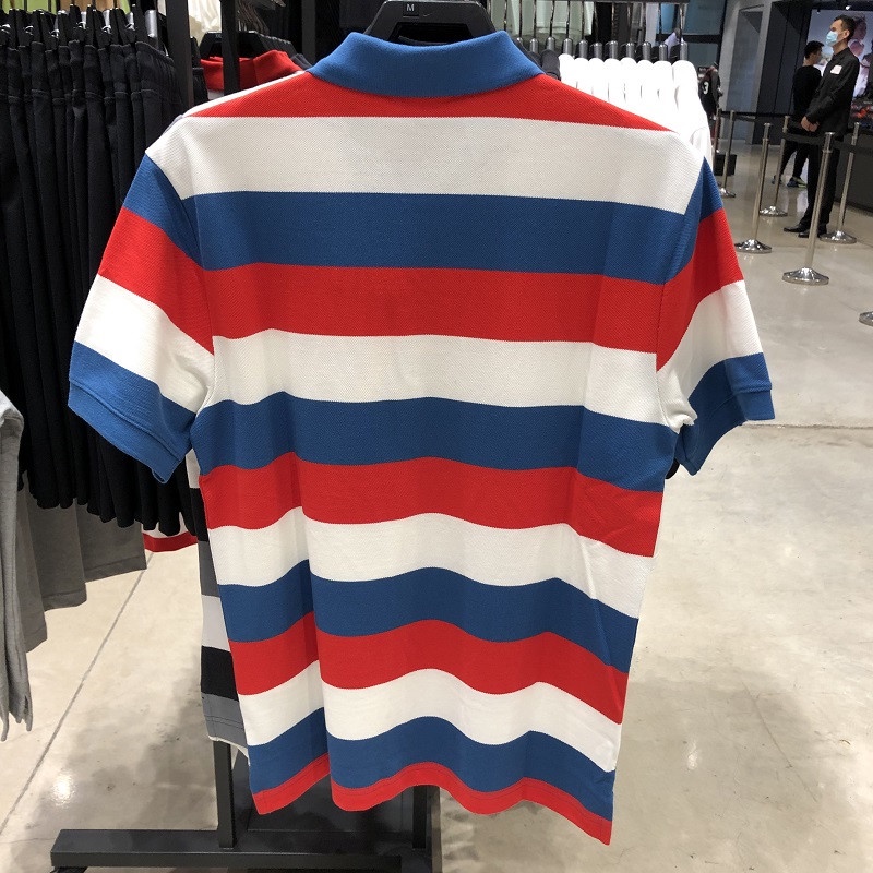 Áo Thun POLO Ngắn Tay Họa Tiết Kẻ Sọc Phong Cách Thể Thao Adidas CJ4466