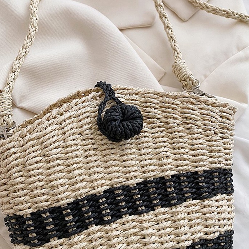 Túi Đeo Chéo Đan Lát Cỡ Nhỏ Thời Trang Sành Điệu