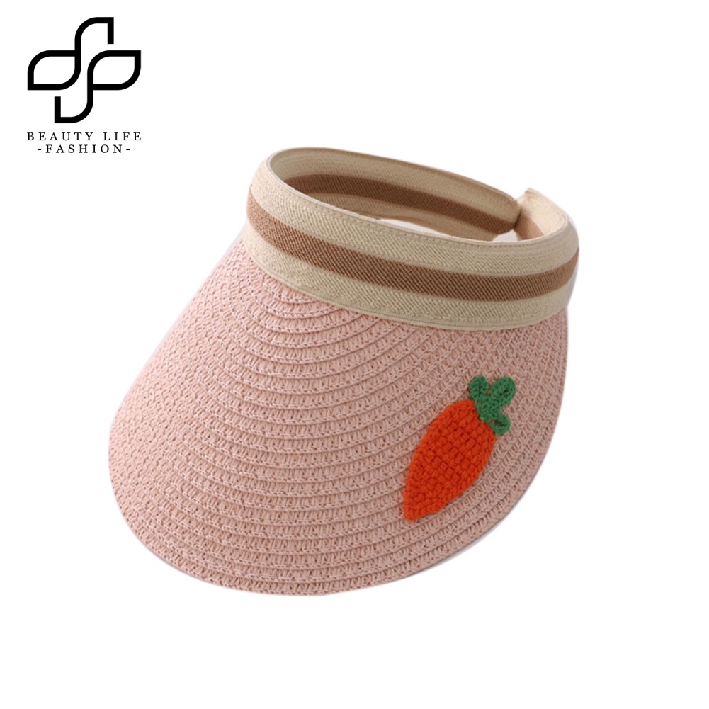 Nón Cối Rộng Vành Chống Tia UV Hoạ Tiết Trái Cây Thời Trang Mùa Hè Cho Bé