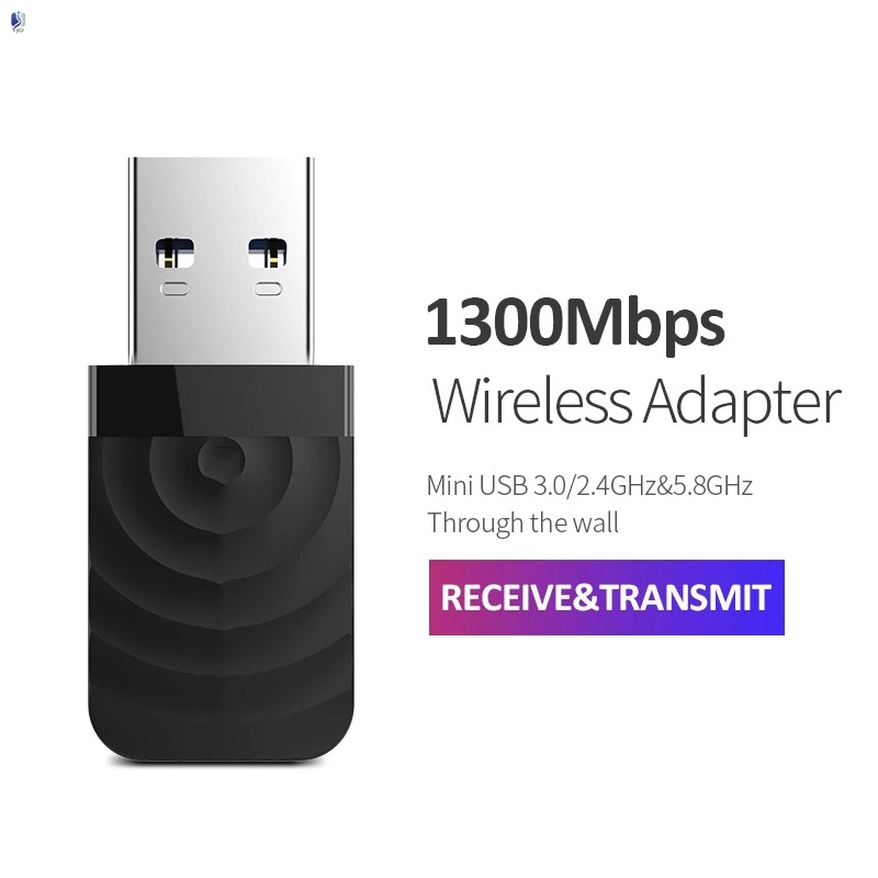 Thẻ Mạng Hai Tần Số 1300m Gigabit Mini 1300m Di Động Tiện Dụng Cho Máy Tính