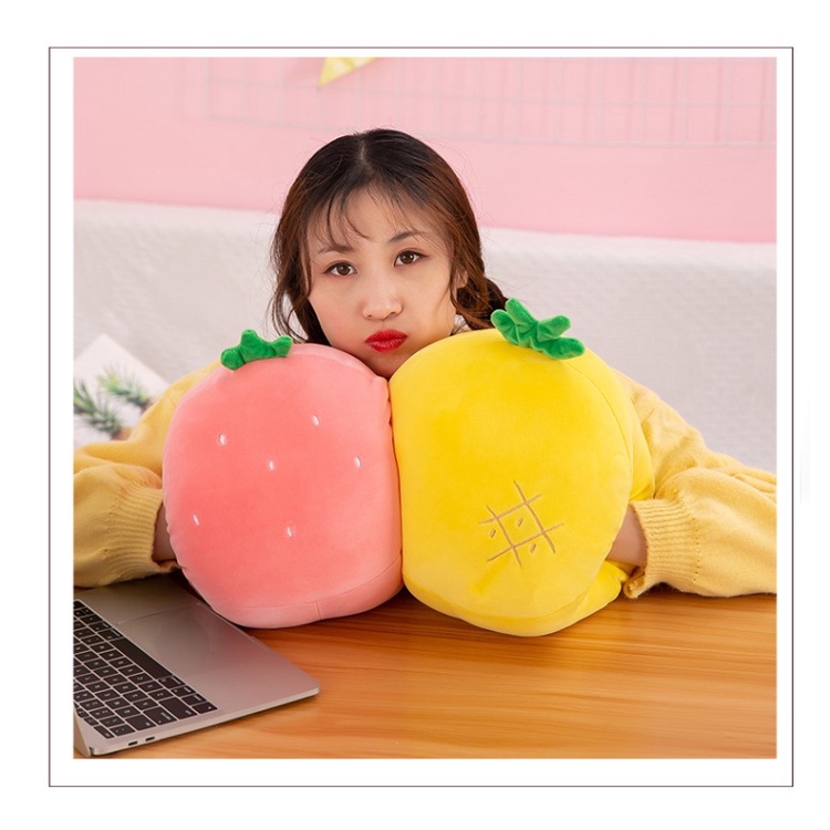 Gối Giữ Ấm Hình Trái Cây Hoạt Hình Sáng Tạo