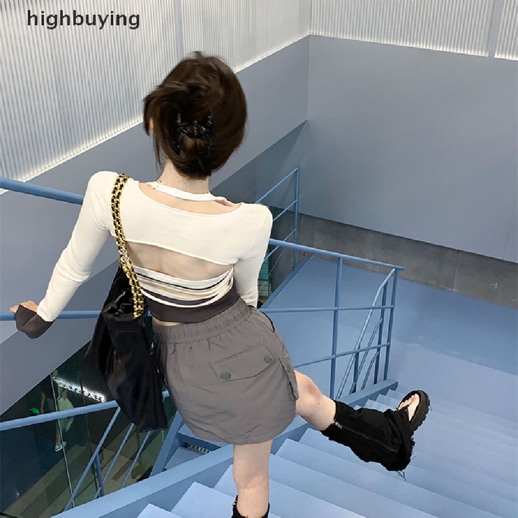 Áo Thun Lửng Hai Dây Họa Tiết Kẻ Sọc Thời Trang Mùa Hè 2023 Cho Nữ