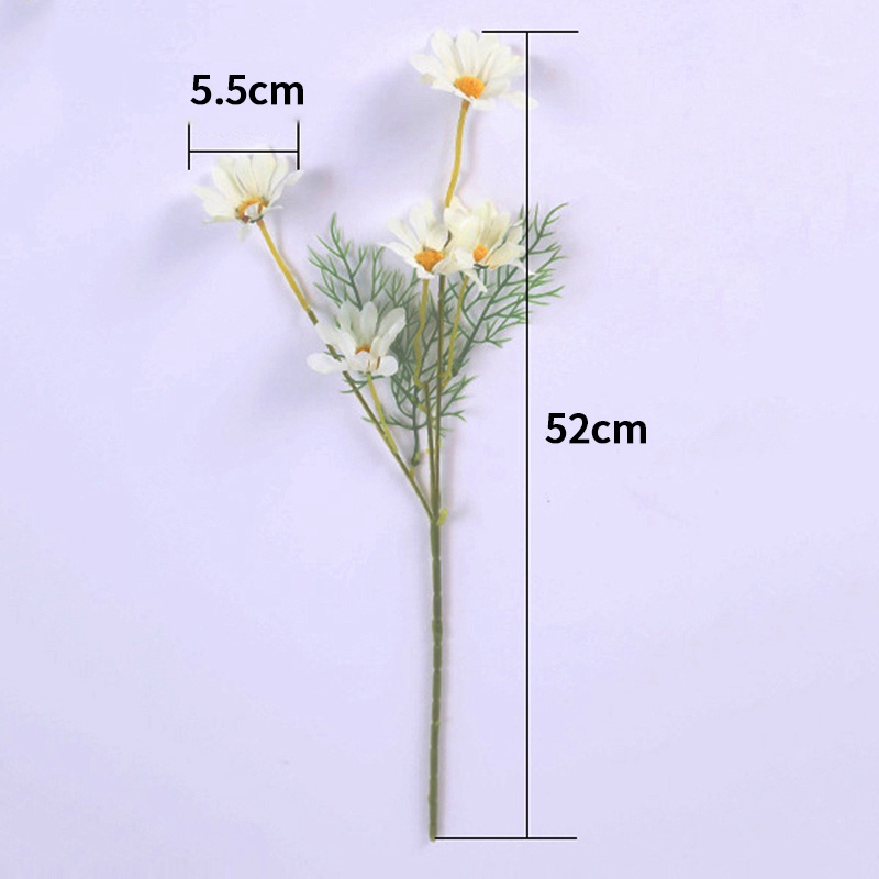 Hoa Cúc Nhân Tạo 5 Bông Trang Trí Nhà Cửa / Tiệc Cưới