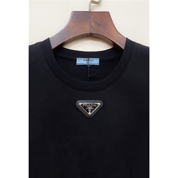 Áo Thun cotton Ngắn Tay Thêu logo Mới PRAD1 Dành Cho Nam / Size S-4XL