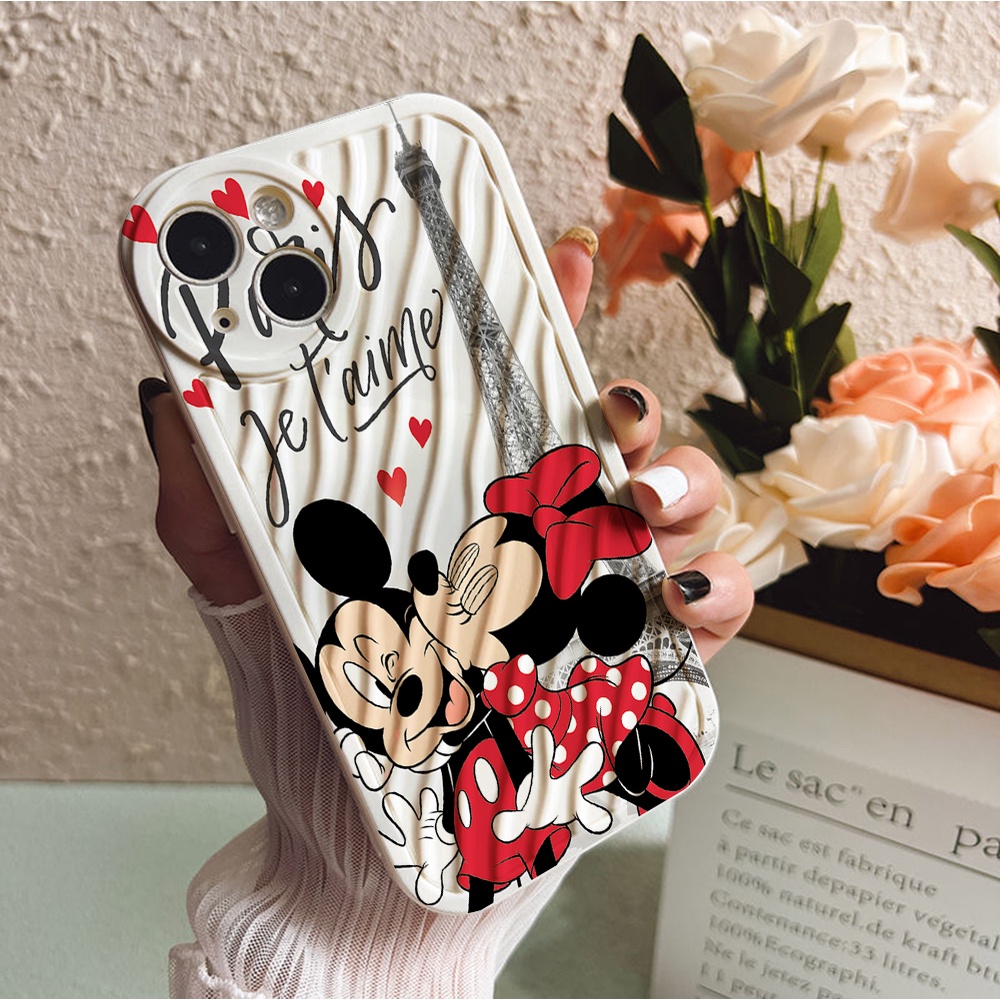 DISNEY Ốp Điện Thoại TPU Mềm Chống Sốc Hình mickey Minnie Cho IPhone 13 14 12 PRO mini 11 PRO Max Xs Max XR 7 8 Plus