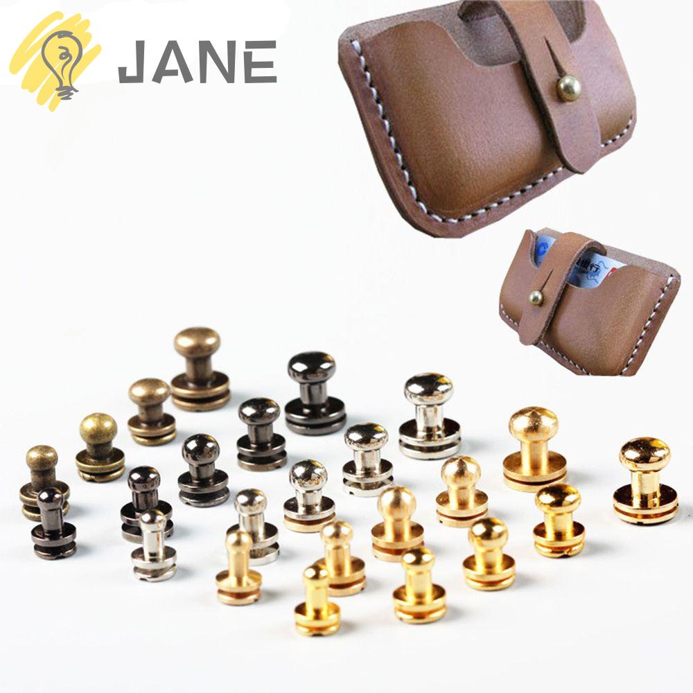 Set 10 Đinh Tán Bằng Đồng Thau Chuyên Dụng Trang Trí Túi Xách / Mũ