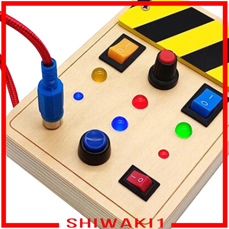 Bảng Đồ Chơi Bằng Gỗ Ánh Sáng Theo Phương Pháp Montessori Cho Bé Mới Biết Đi