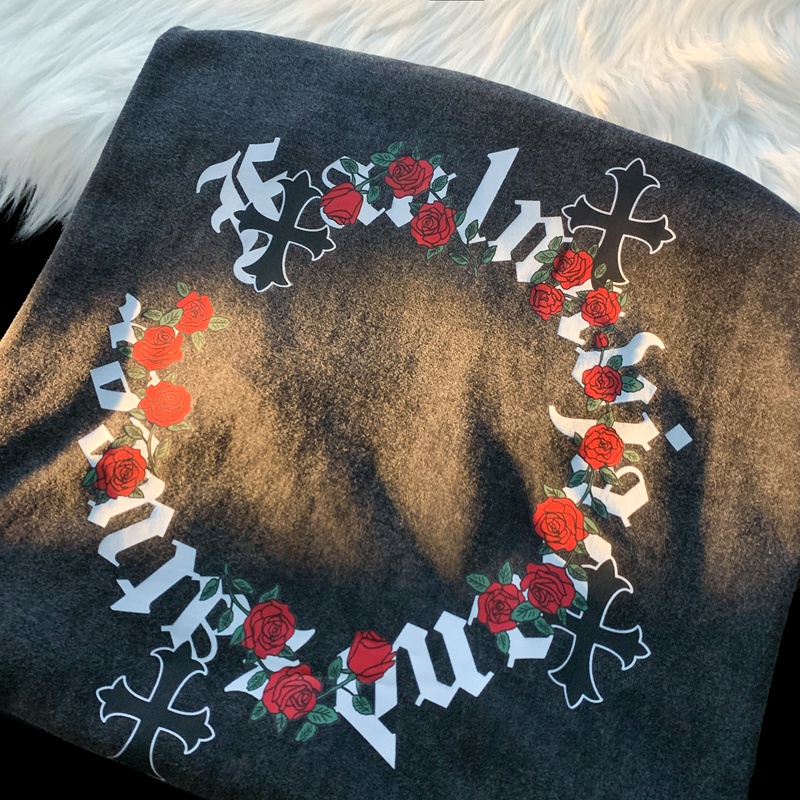 NRVP Áo Thun 100% Cotton Tay Ngắn Dáng Rộng In Họa Tiết Độc Đáo Phong Cách Hàn Quốc Thời Trang Cho Nam Và Nữ