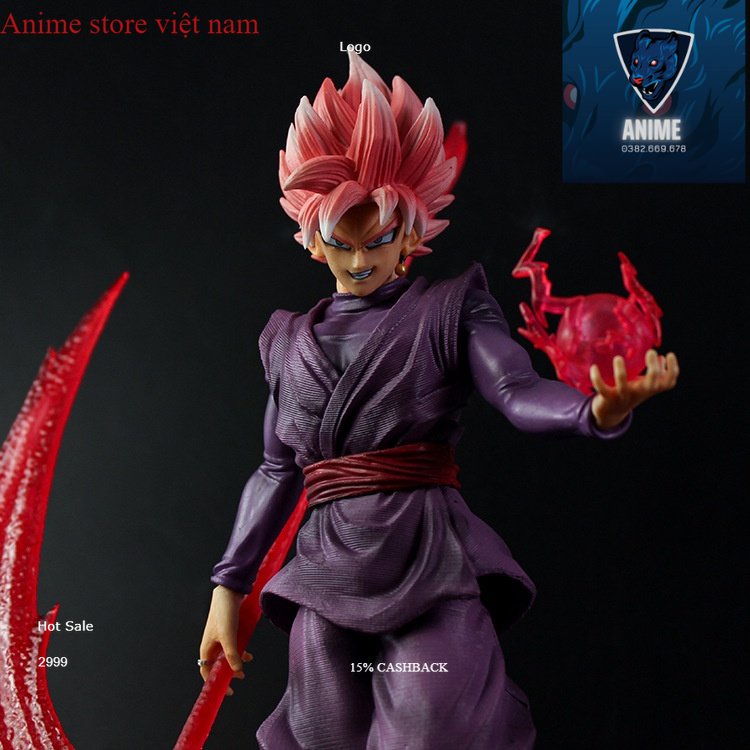 Mô hình SonGoKu Black Rose và lưỡi hái siêu to cực nét - Mô hình DragonBall