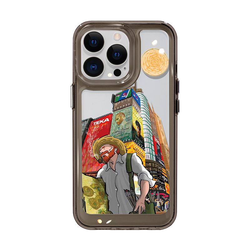 Ốp lưng điện thoại sơn dầu Ốp Điện Thoại Trong Suốt Chống Sốc Cho iPhone 14 11 13 12 X XS Pro Max xr Mini xr 7 Samsung Galaxy S23 S22 ultra plus
