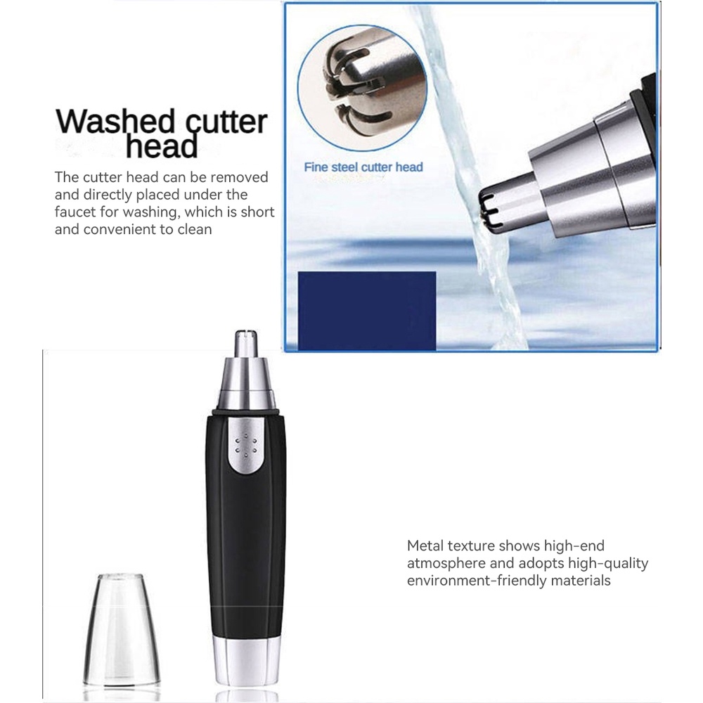 Tông Đơ Cắt Tóc / Cạo Râu / Lông Mũi / Tai Mini Chuyên Nghiệp Sạc Usb Mang Đi Tiện Dụng Cho Nam