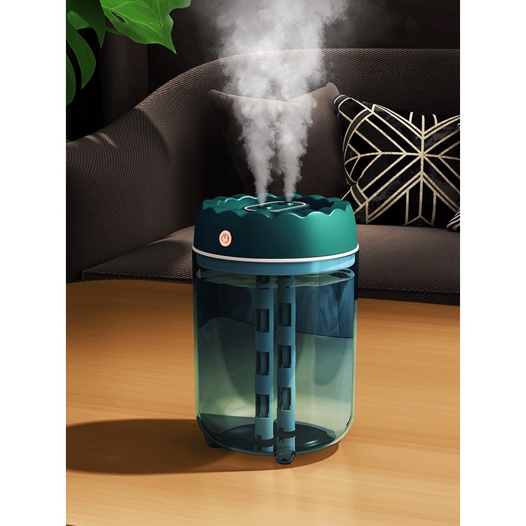 Sada Máy Phun Sương Làm Ẩm Không Khí Hai Đầu Sức Chứa Lớn Không Ồn Cho Phòng Ngủ / Văn Phòng