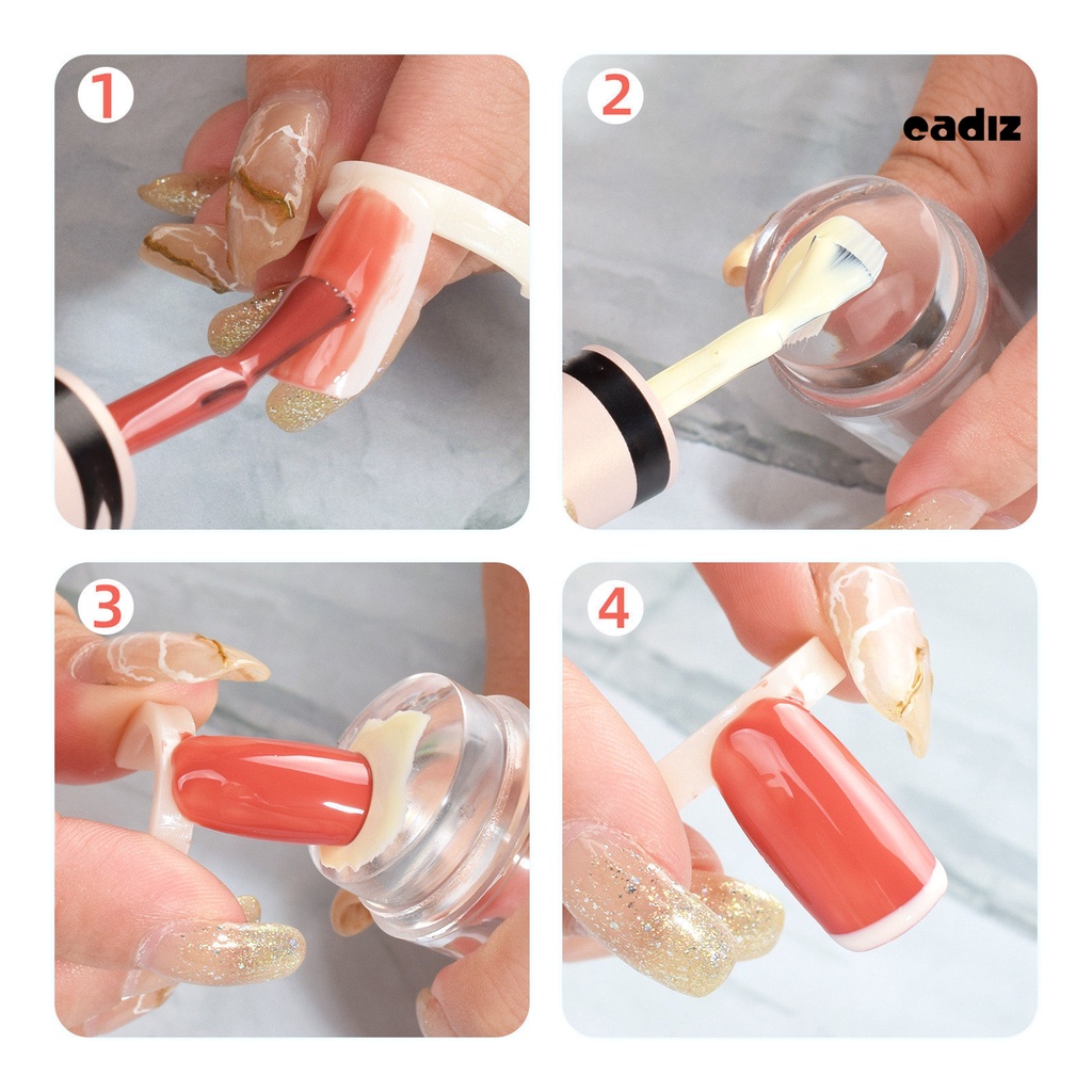 1 Bộ Dụng Cụ In Hình Móng Tay Hai Đầu Trong Suốt Thân Thiện Với Môi Trường