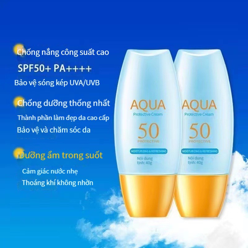 Chống nắng Kem chống nắng dưỡng da SPF50+ bảo vệ khỏi tia UV PA+++ dưỡng ẩm dung tích serum sunscreen Skincare Milk